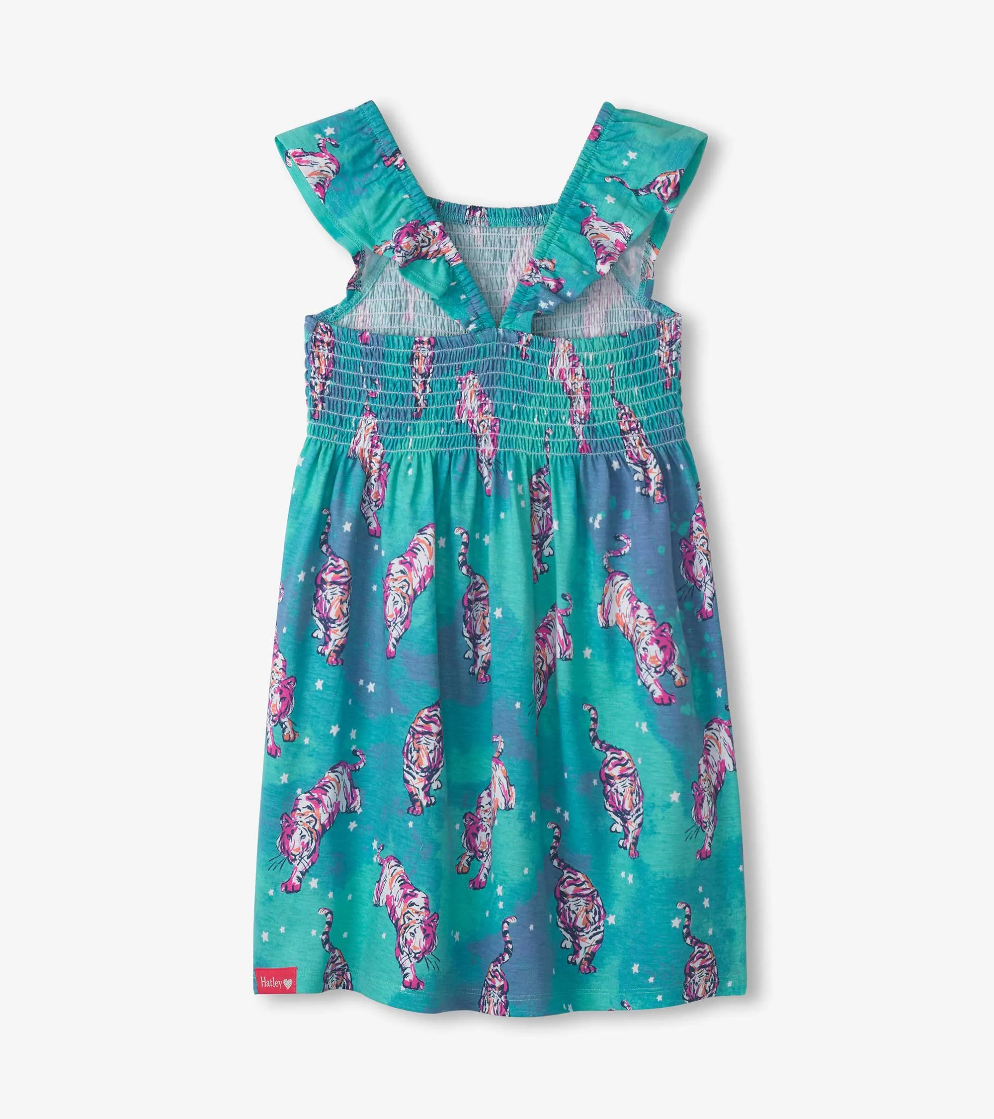 Girls Tiger Superstar Smocked Dress -Hatley