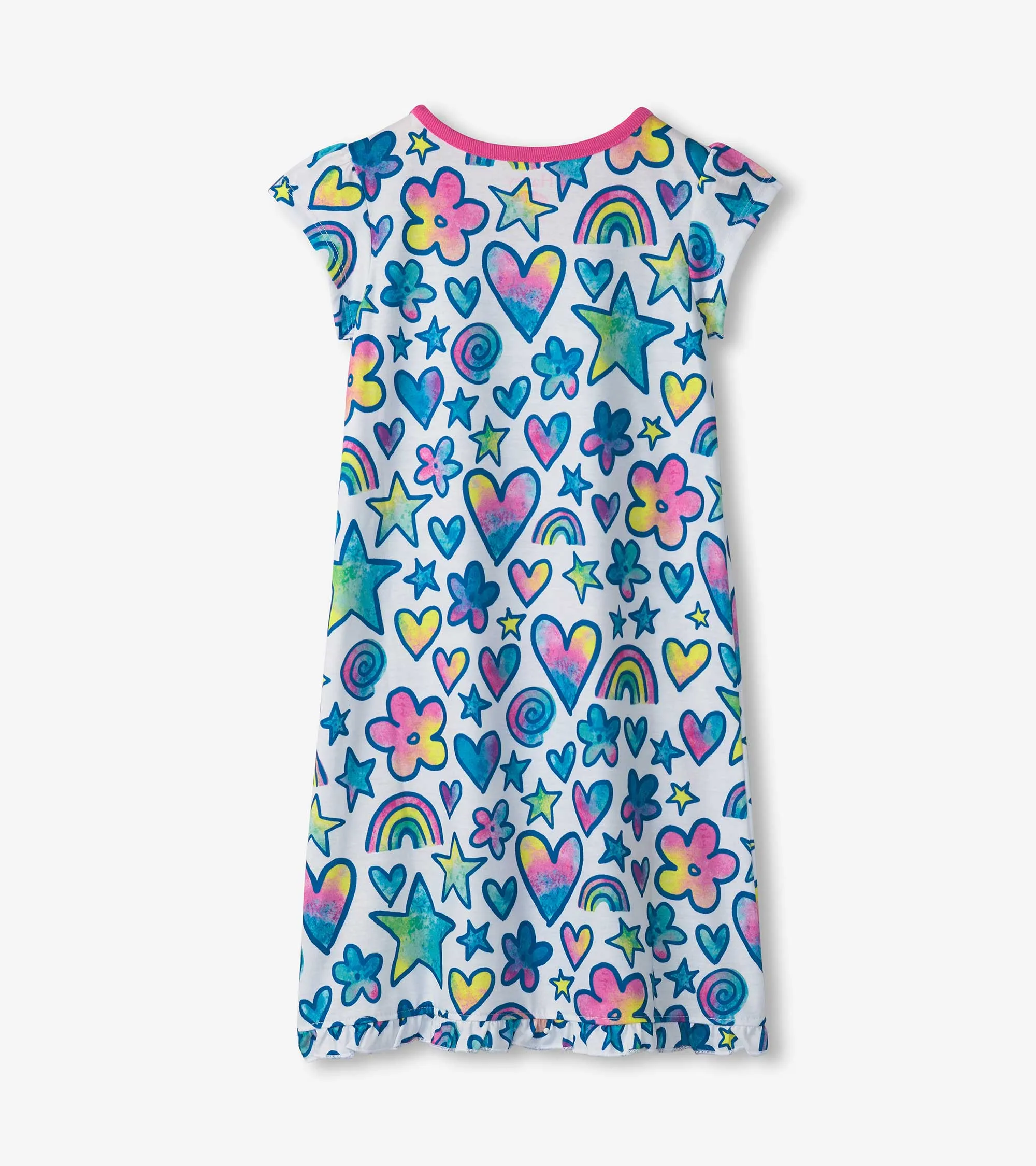 Girls Watercolour Doodles Nightdress -Hatley