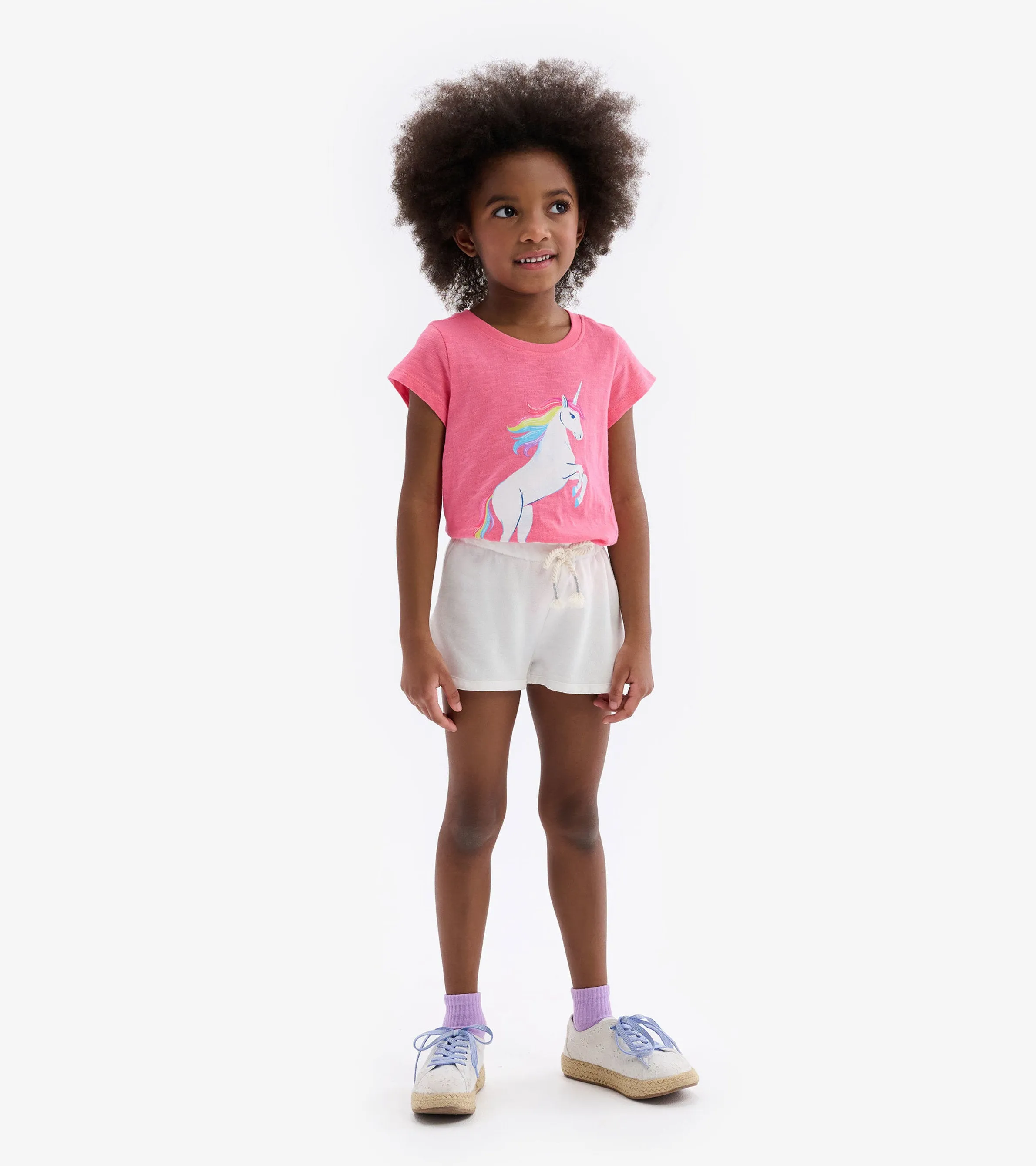 Girls White Adventure Shorts -Hatley