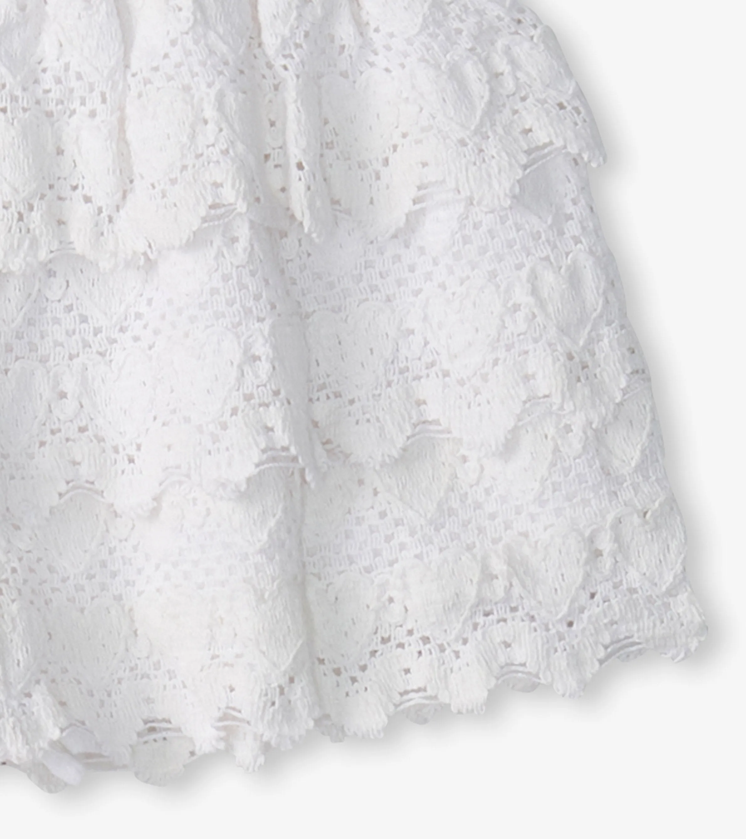 Girls White Hearts Floaty Skort -Hatley
