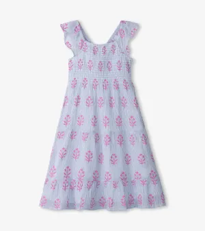 Girls Wildflower Smocked Dress -Hatley
