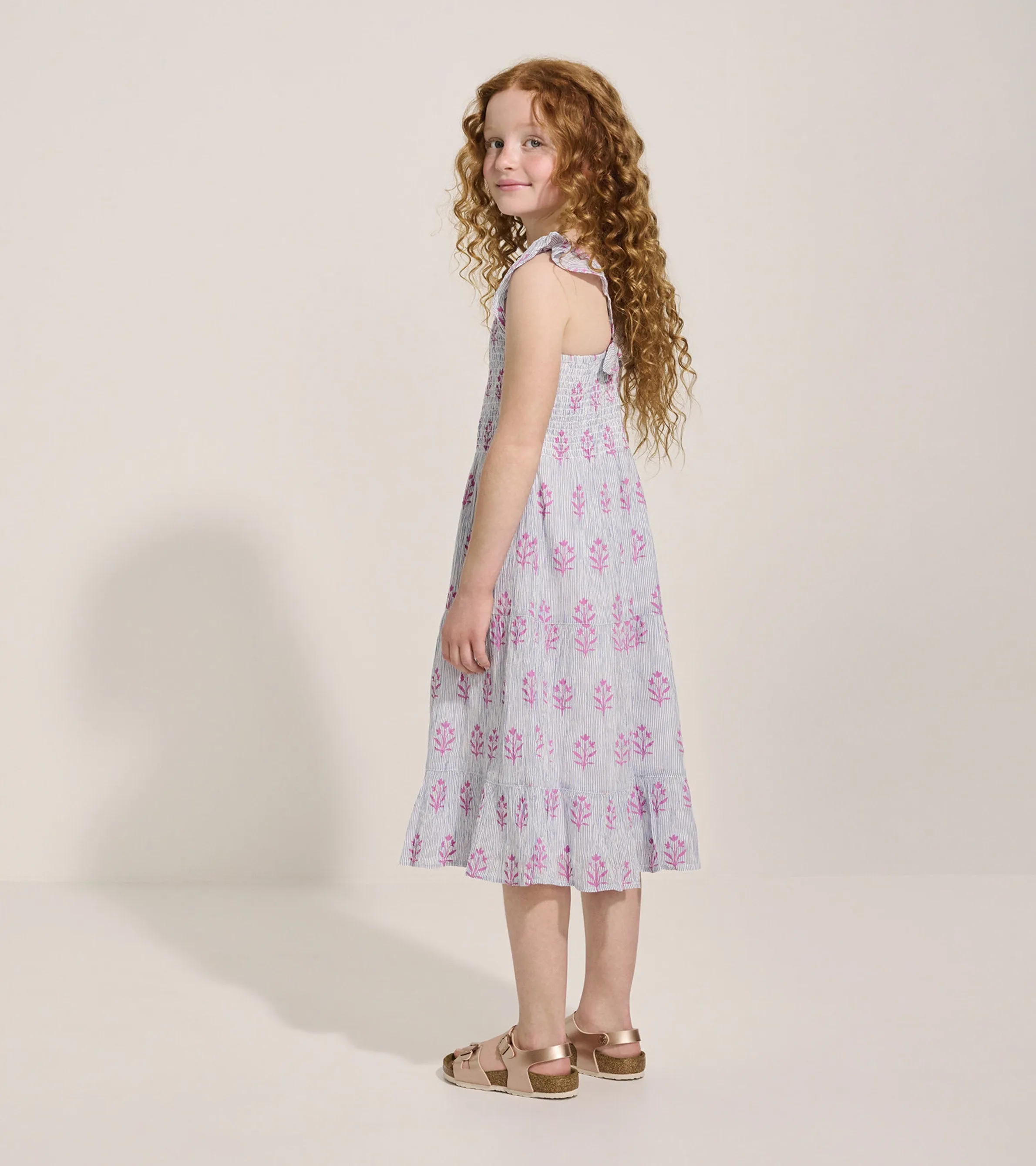 Girls Wildflower Smocked Dress -Hatley