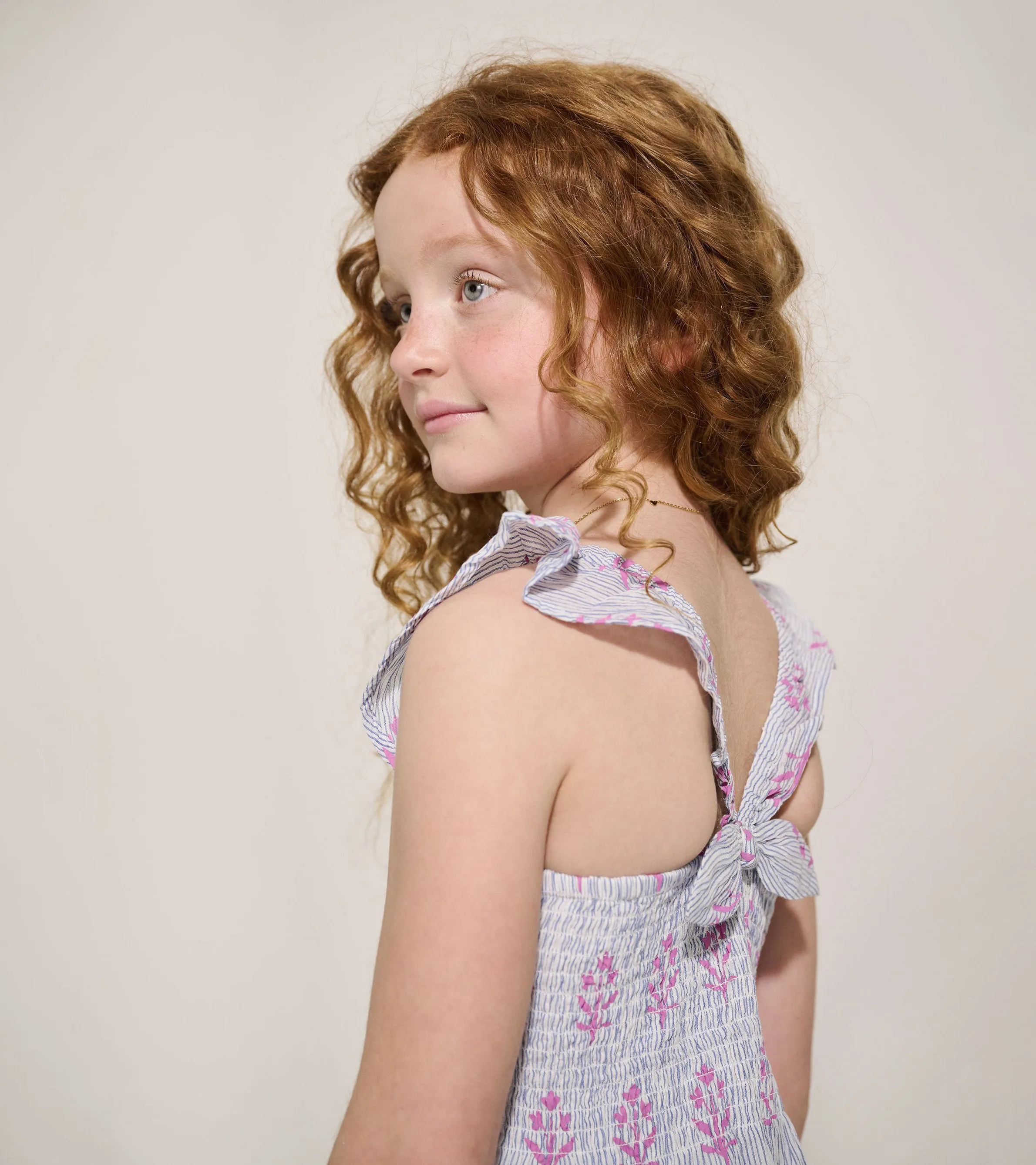 Girls Wildflower Smocked Dress -Hatley