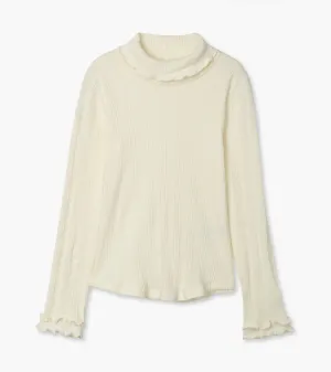 Girls Winter Cream Turtleneck -Hatley