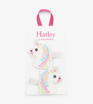 Glitzy Unicorns Glitter Hair Clips -Hatley