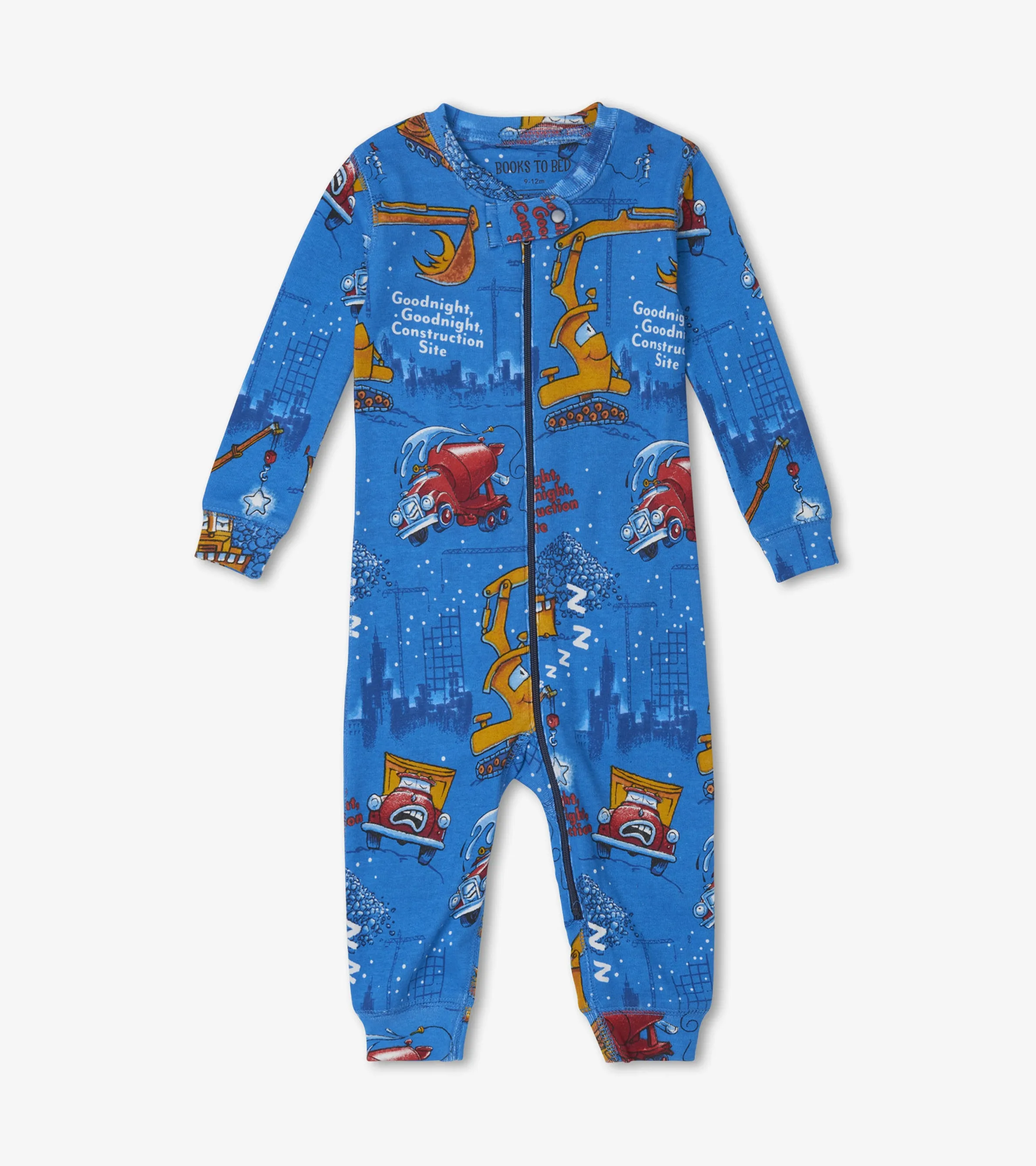 Good Night Construction Site Infant Coverall -Hatley