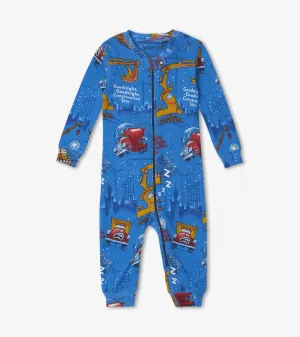 Good Night Construction Site Infant Coverall -Hatley