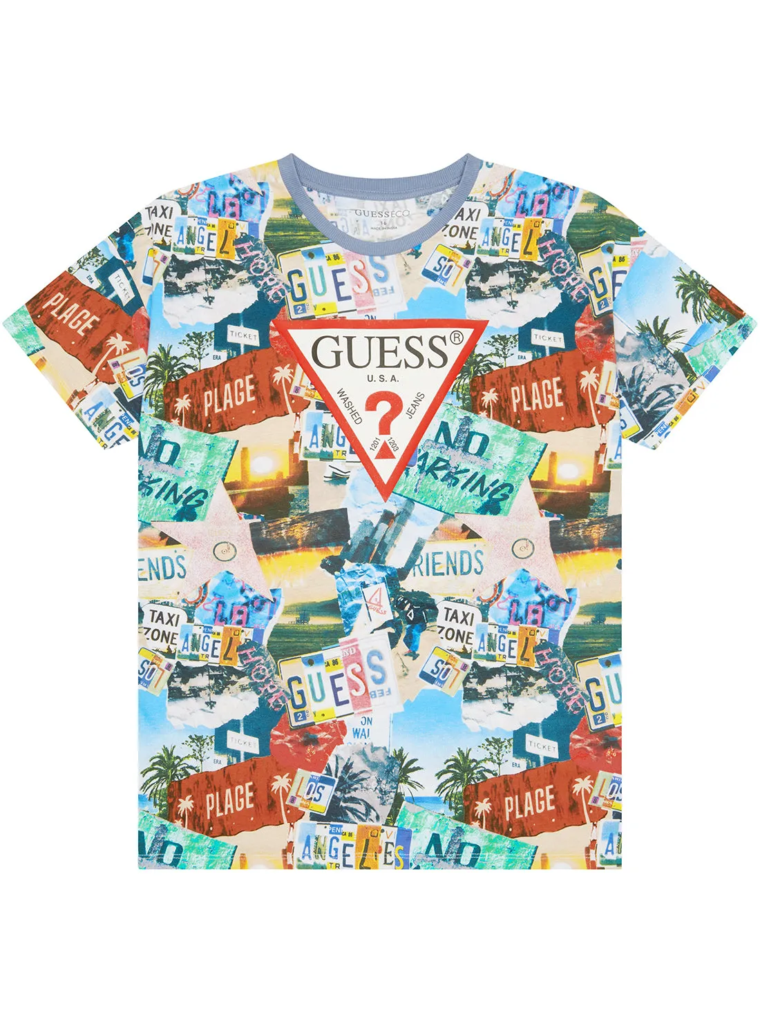 Graffiti Print T-Shirt (7-18) Guess
