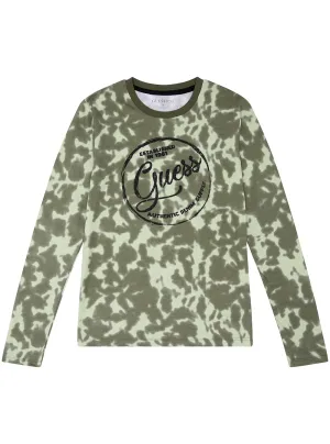 Green Long Sleeve T-Shirt (7-16) Guess