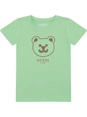 Green Short Sleeve T-Shirt Guess