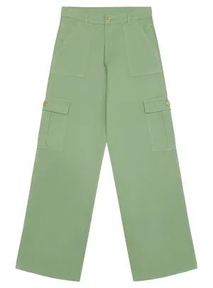 Green Twill Cargo Pants (7-16) Guess