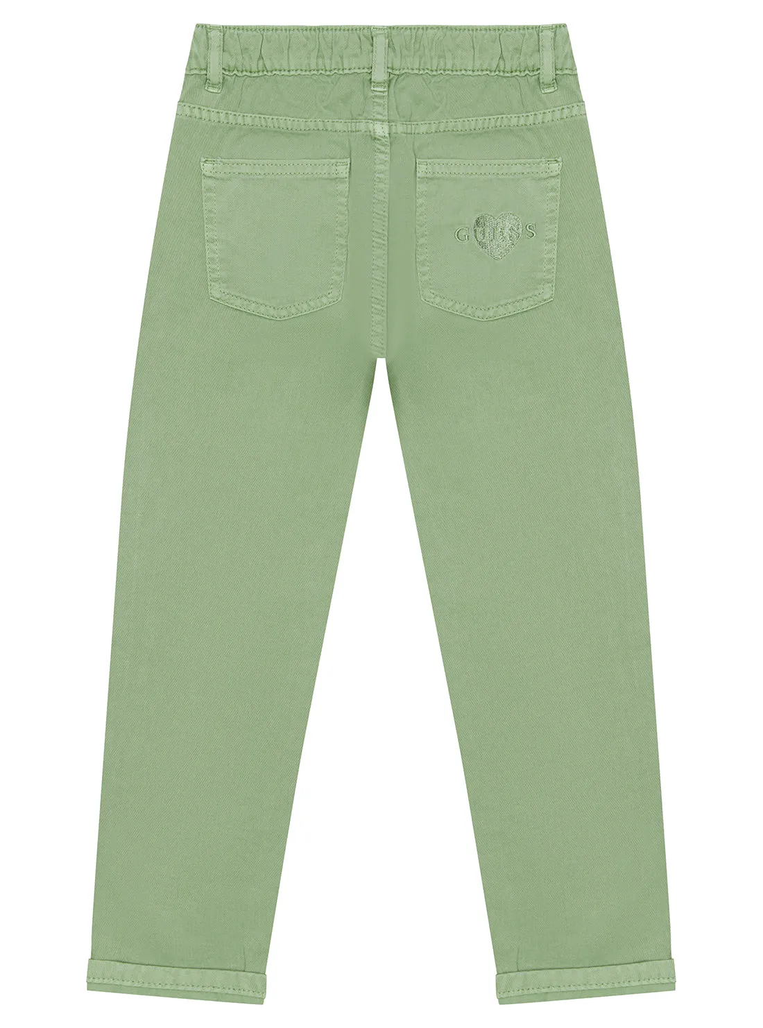 Green Twill Fashion Fit Pants (2-7) Guess