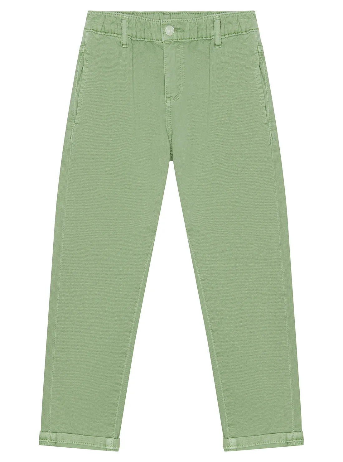 Green Twill Fashion Fit Pants (2-7) Guess