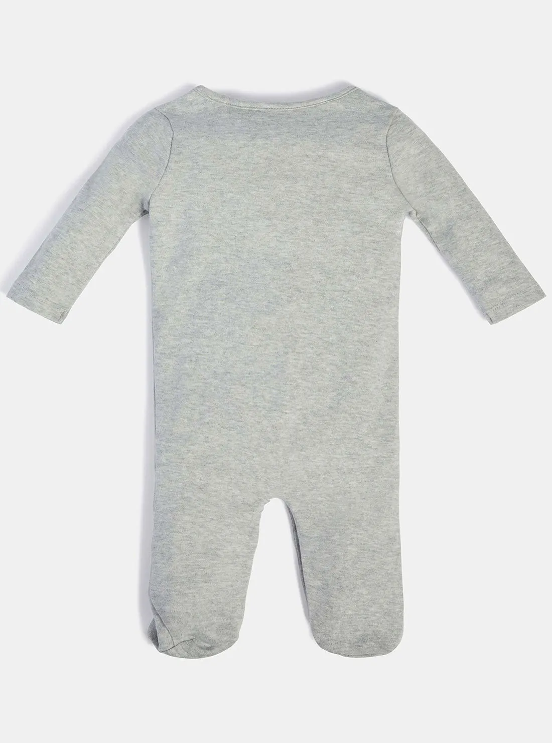 Grey Logo Onesie (0-12m) Guess