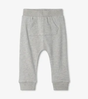 Grey Melange Kanga Pocket Baby Joggers | Hatley
