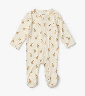 Hatley Little Giraffe Baby Footed Sleepsuit