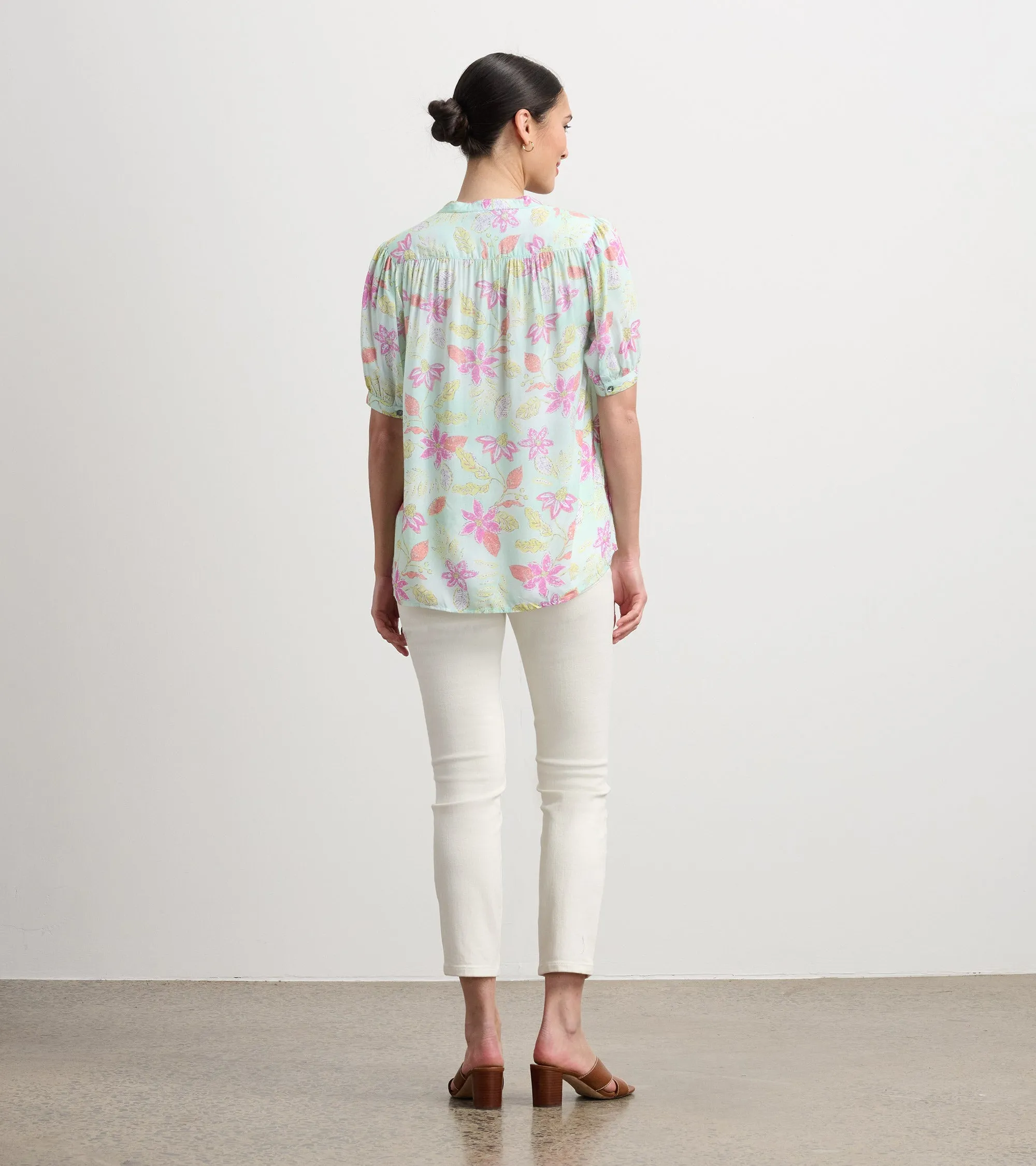 Ivy Blouse - Distressed Floral -Hatley