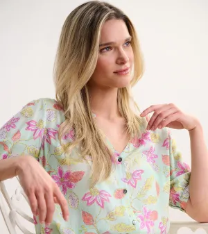 Ivy Blouse - Distressed Floral -Hatley