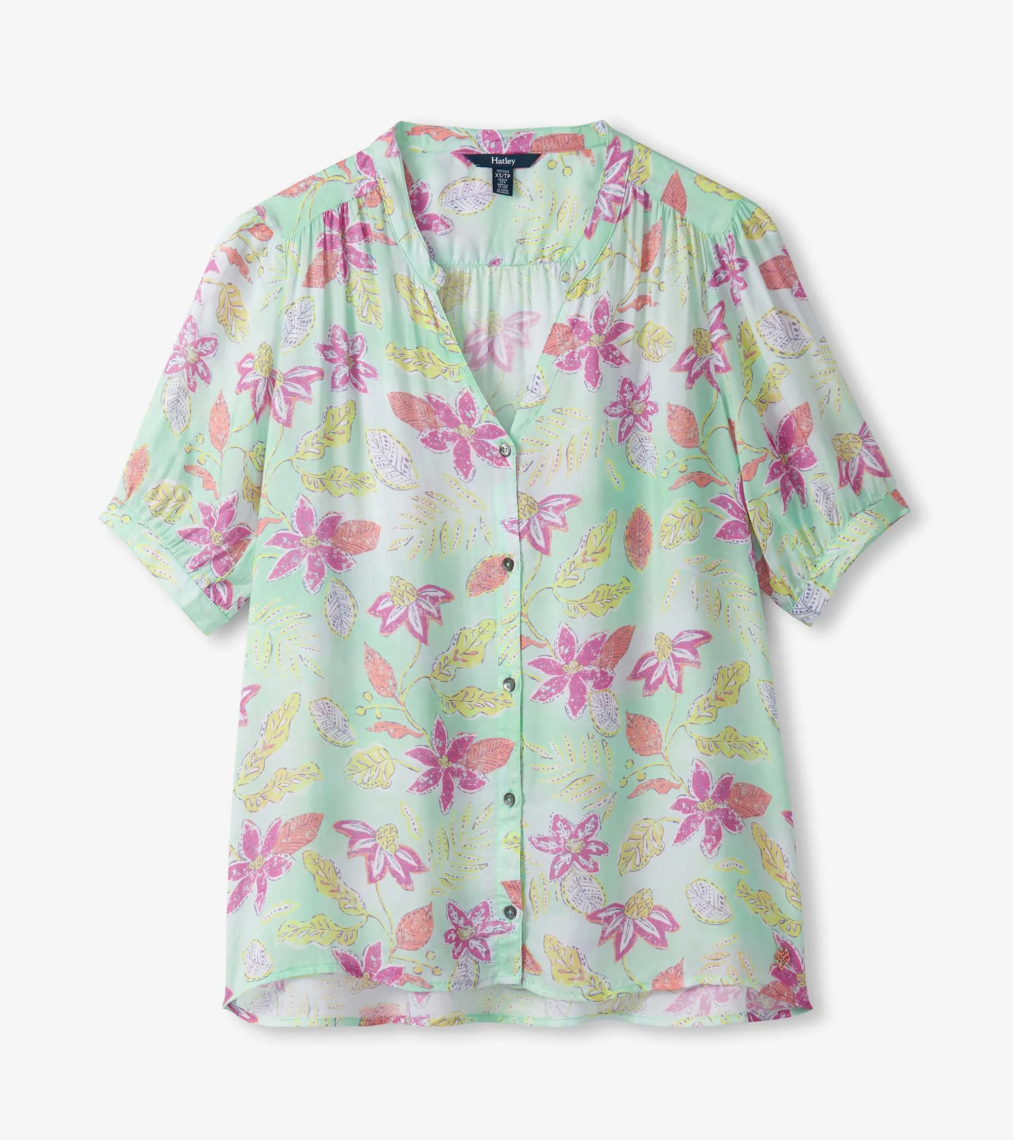 Ivy Blouse - Distressed Floral -Hatley