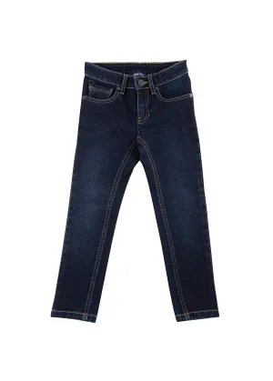 Jean coupe droite David enfant - en denim (BRUT)