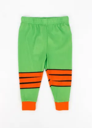 Kids Boy's Colorblocked Sleepwear Pants,Green/Orange