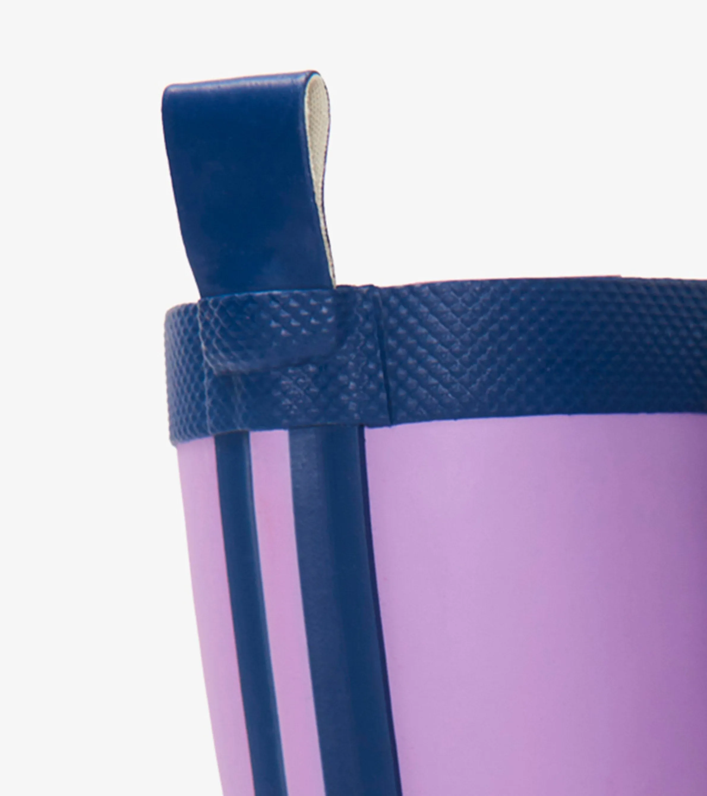 Kids Lilac And Navy Matte Rain Boots -Hatley