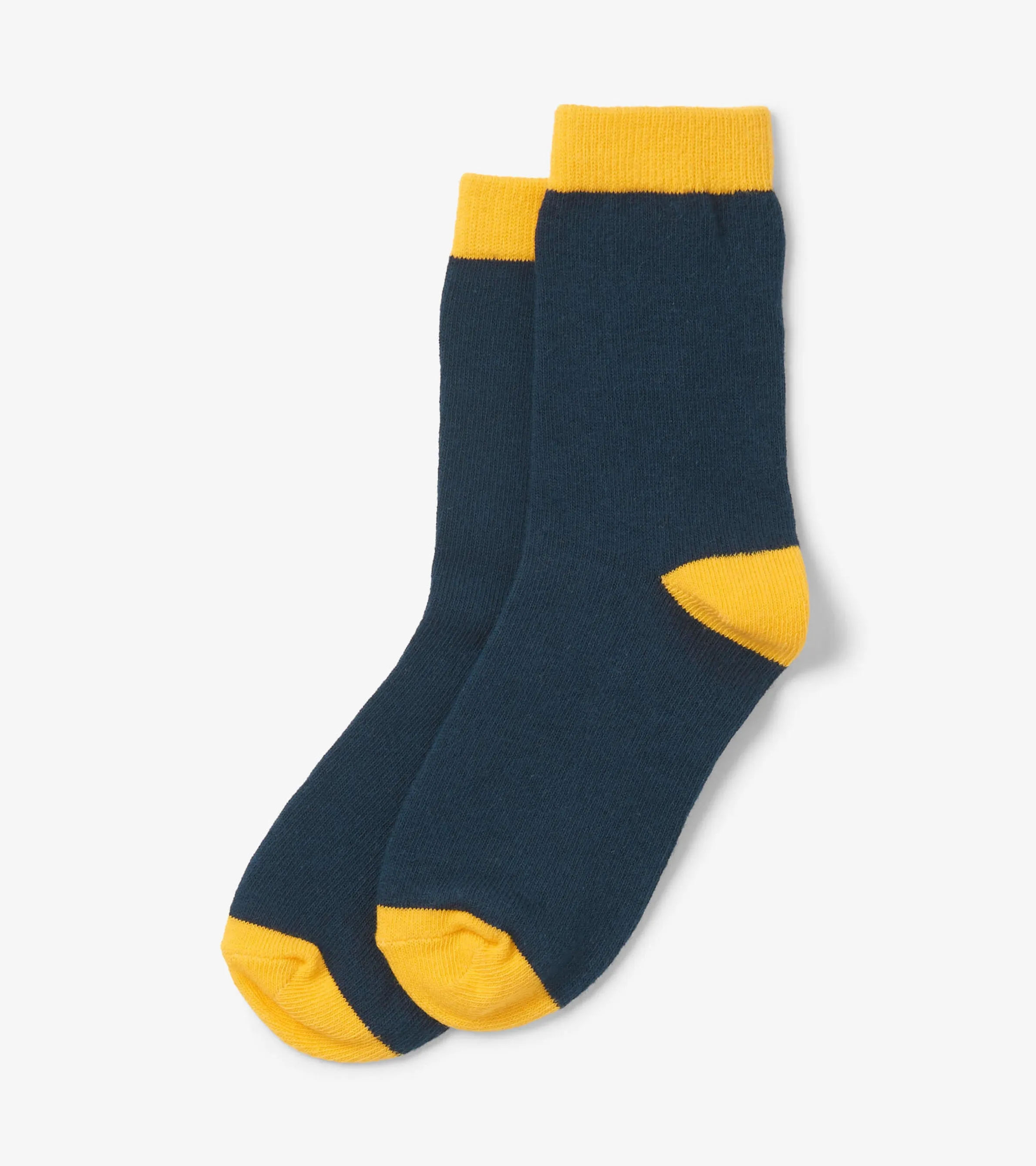 Kids Navy & Yellow Crew Socks -Hatley
