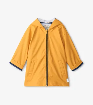 Kids Yellow Zip-Up Rain Jacket -Hatley