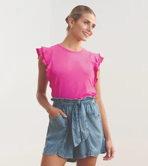 Layered Sleeve Tank - Fuchsia -Hatley