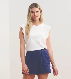 Layered Sleeve Tank - White -Hatley