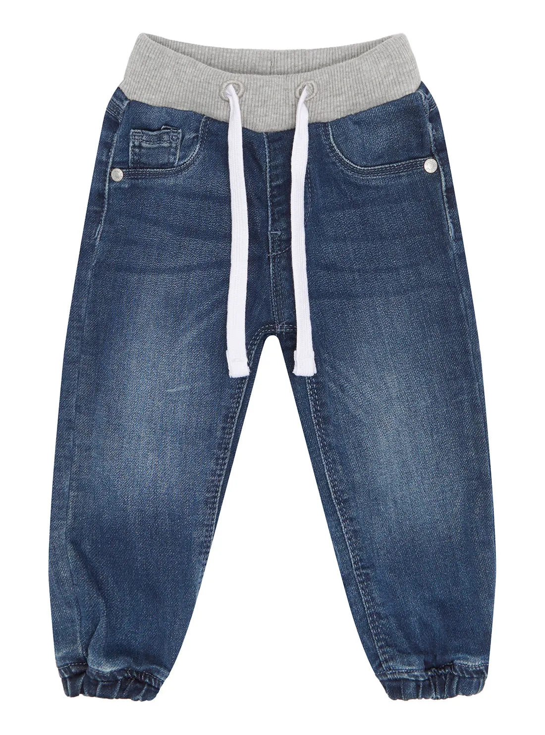 Light Blue Wash Pull-On Denim Pants (3-18m) Guess