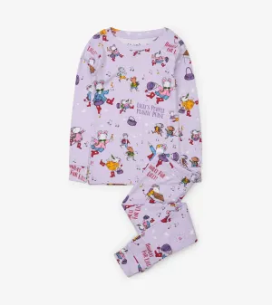 Lilly's Purple Plastic Purse Pajama Set -Hatley