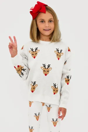 Little Callie Sweater Cheery Deer Beach Riot