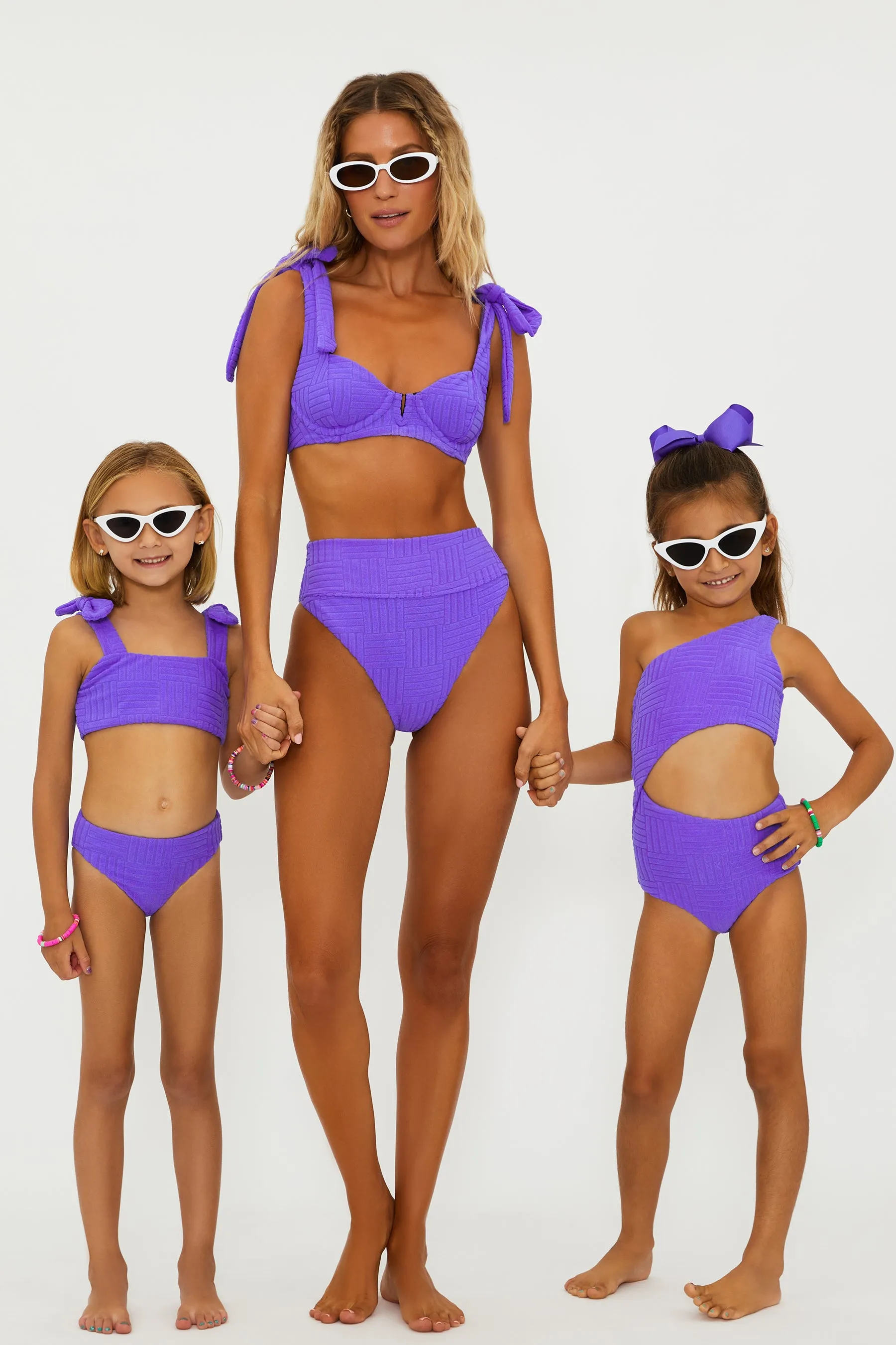 Little Celine One Piece Ultra Violet Terry Beach Riot