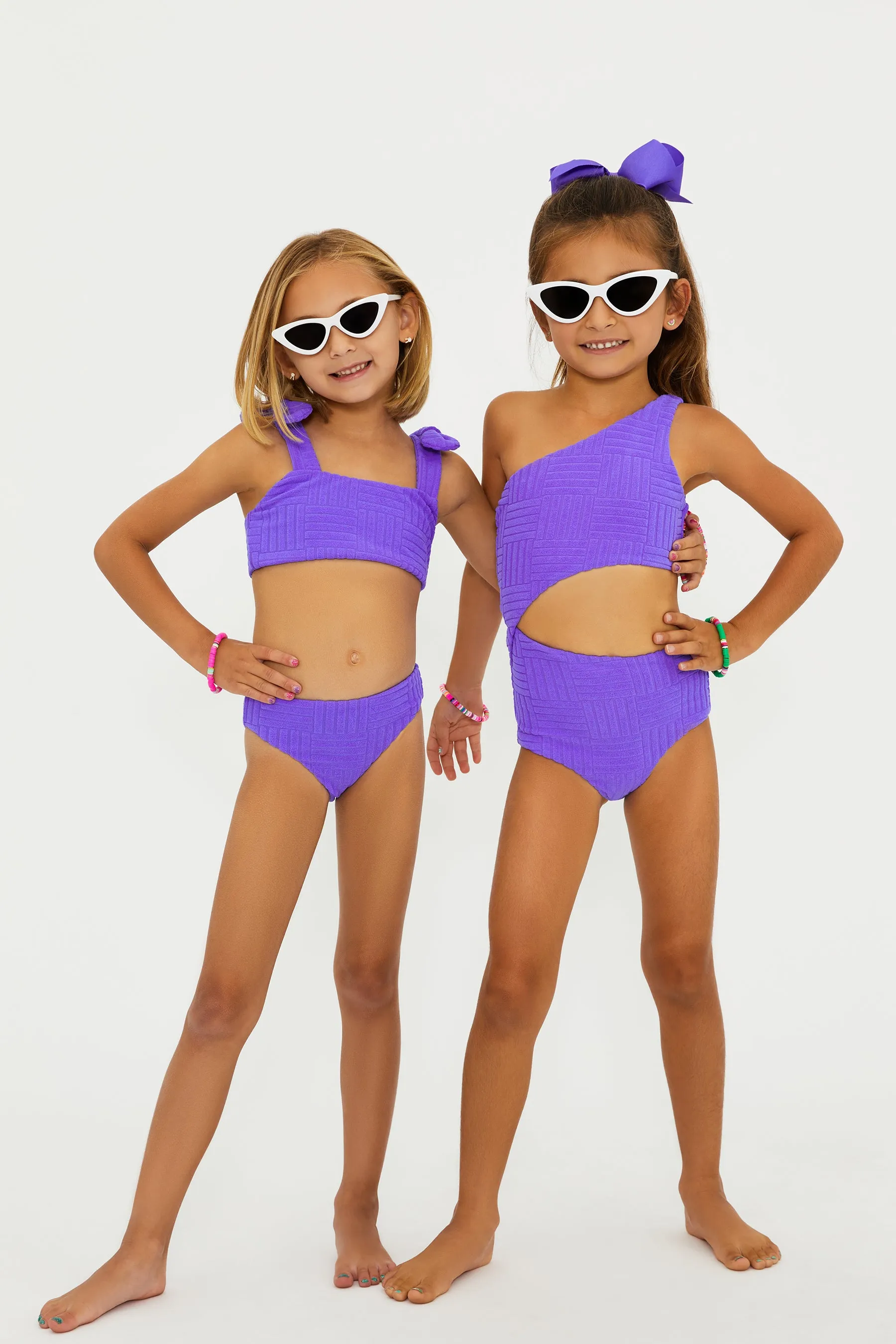Little Celine One Piece Ultra Violet Terry Beach Riot