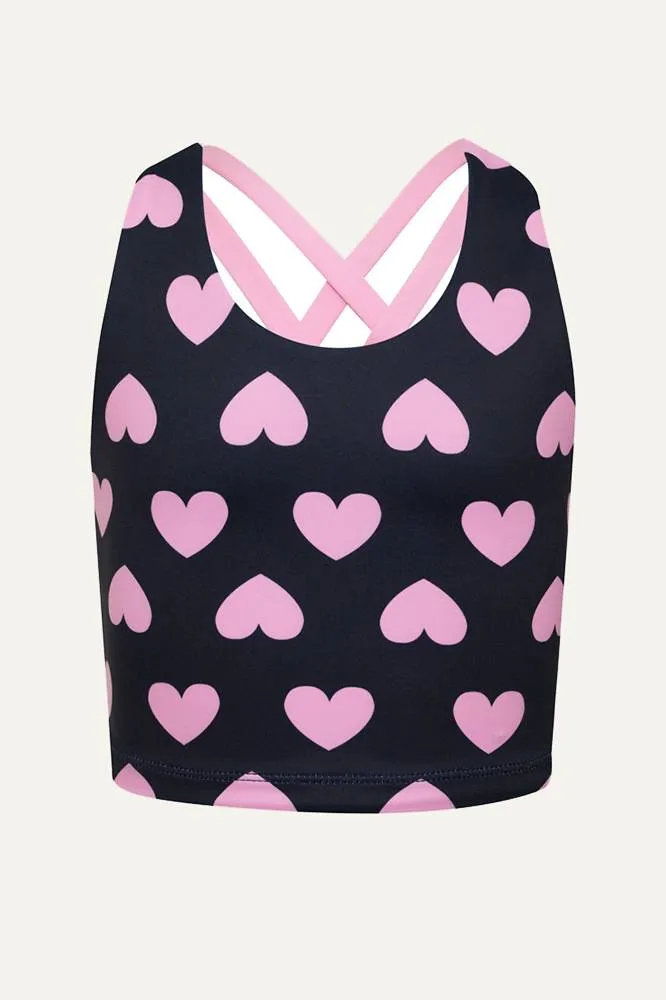 Little Clementine Top Love Heart Beach Riot