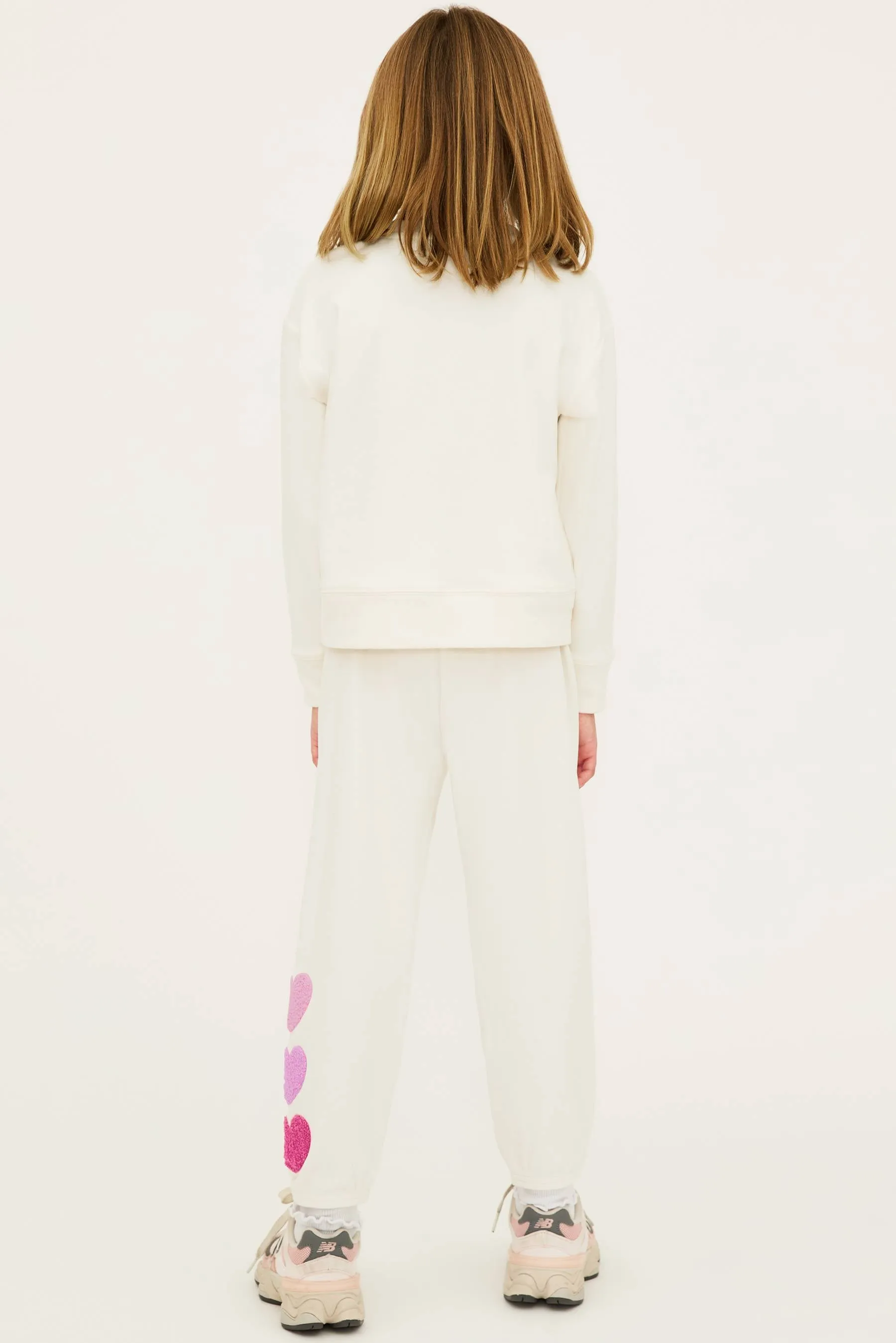 Little Georgie Pant Heart Cream Beach Riot