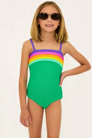Little Jessa One Piece Technicolor Colorblock Beach Riot