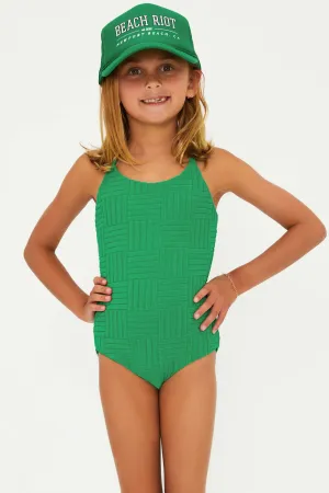 Little Julia One Piece Jelly Bean Green Terry Beach Riot