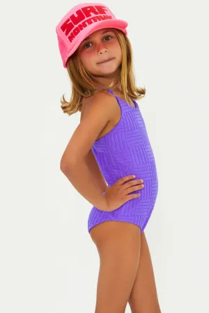 Little Julia One Piece Ultra Violet Terry Beach Riot