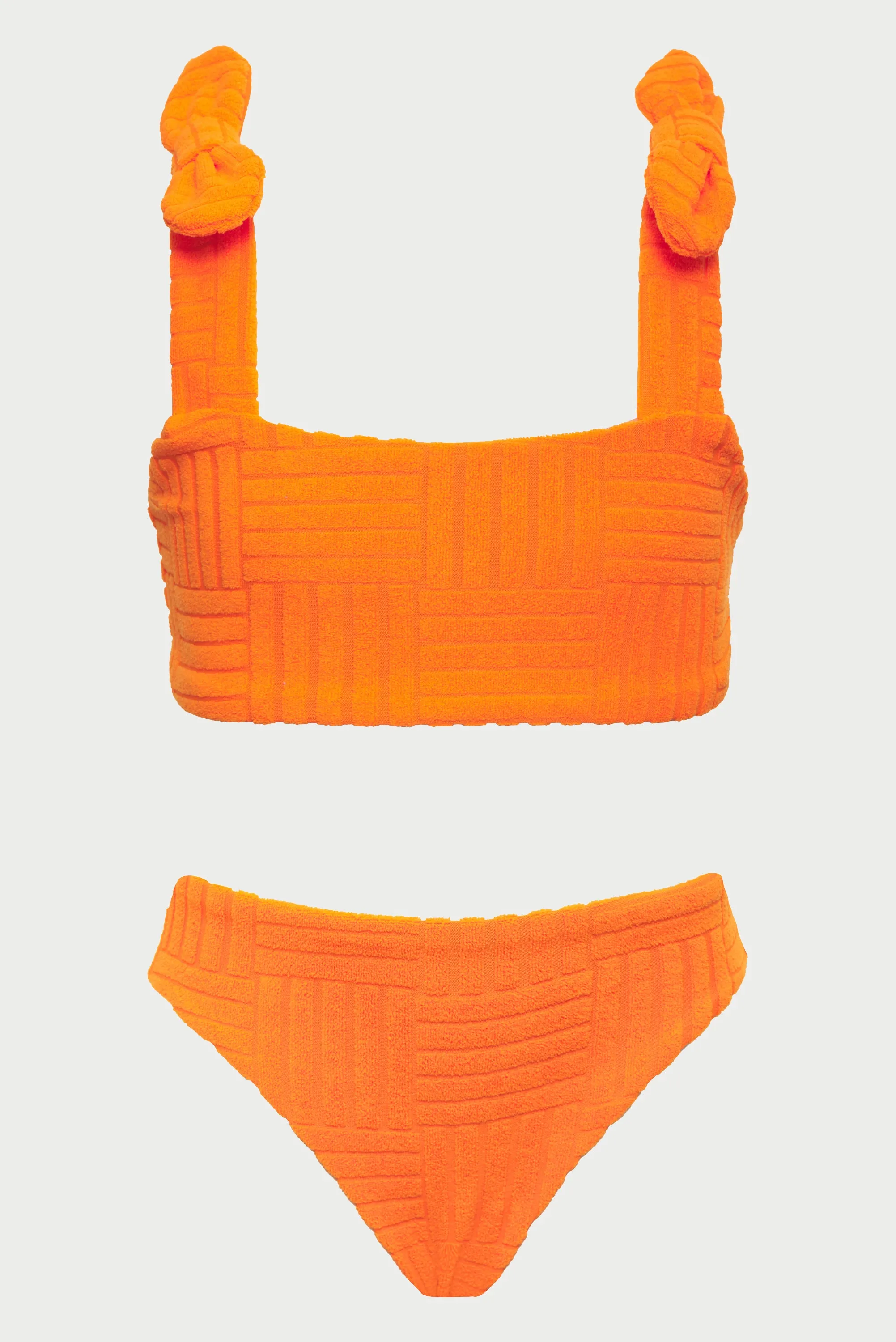 Little Stella Two Piece Blood Orange Terry Beach Riot