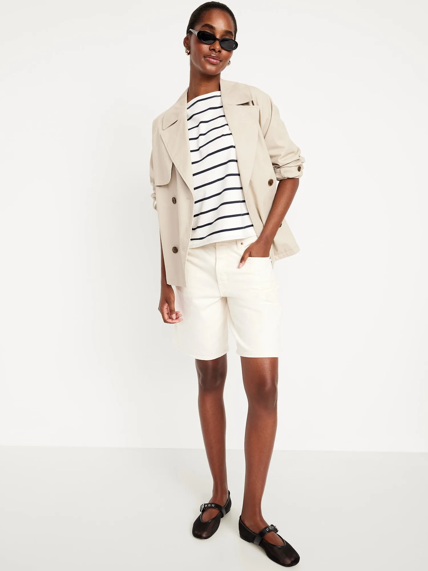 Long-Sleeve Mariner Loose T-Shirt