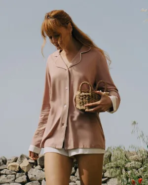 Long Sleeve Top & Boxer Pajama Set Cosabella