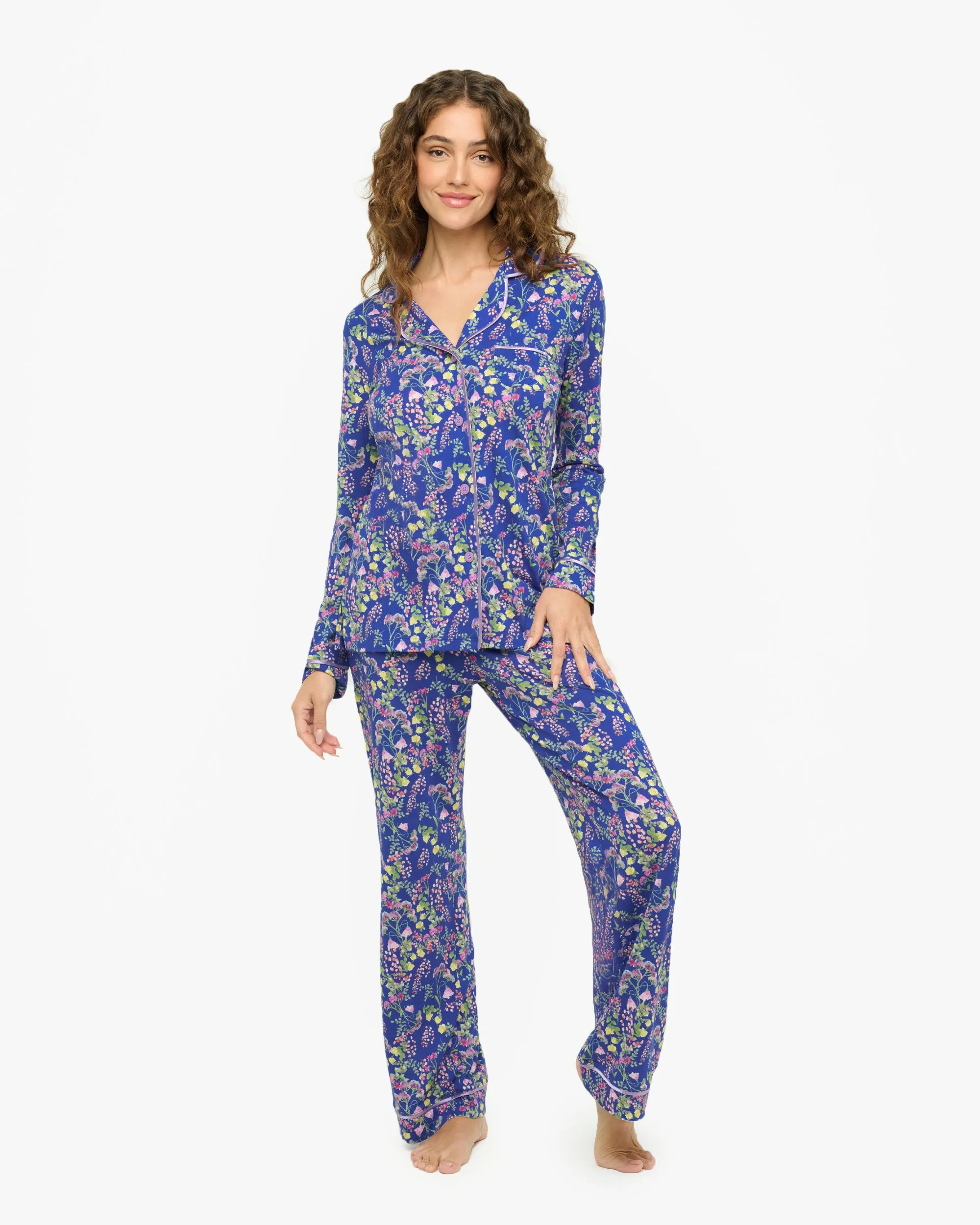 Long Sleeve Top & Pant Pajama Set Cosabella