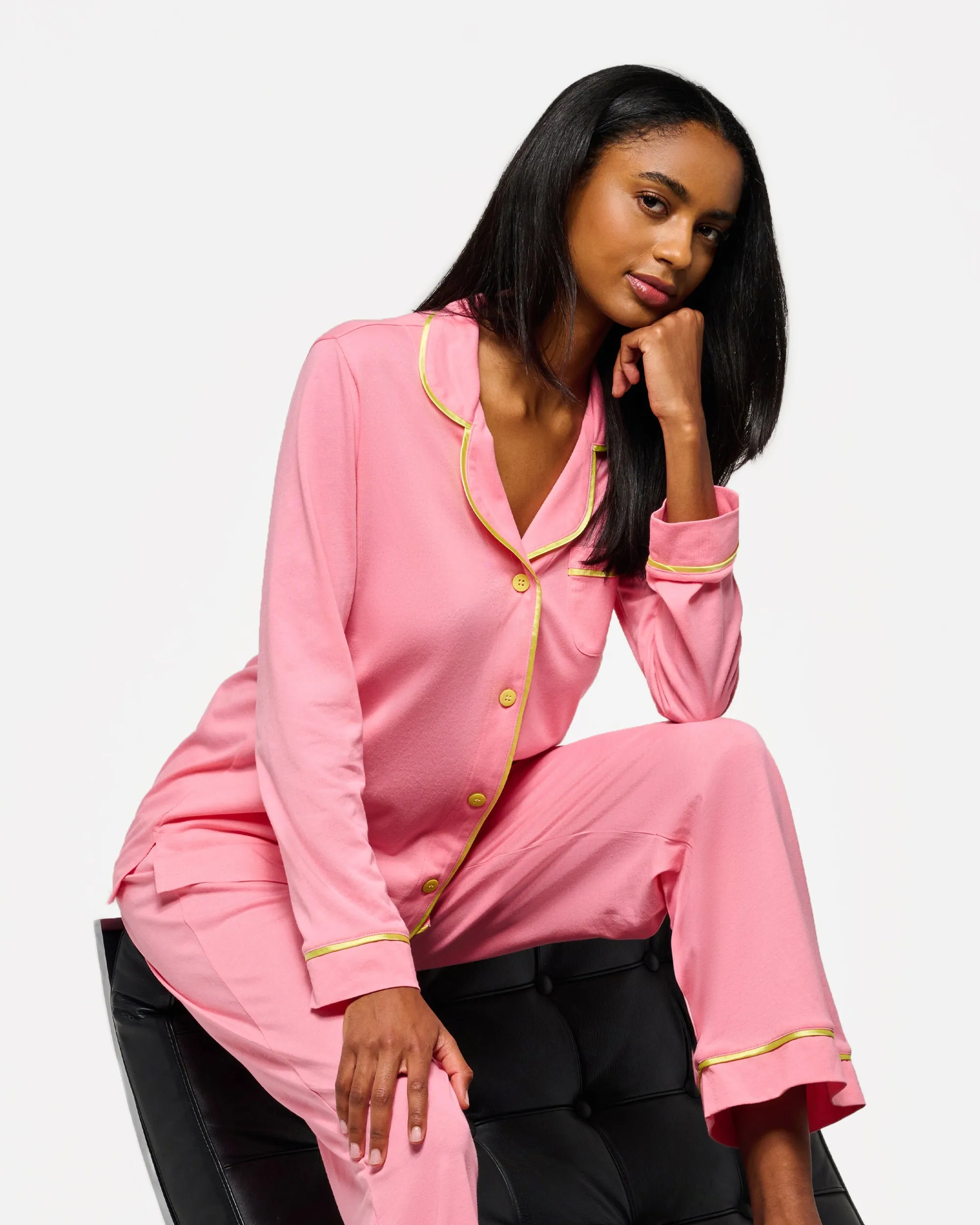 Long Sleeve Top & Pant Pajama Set Cosabella