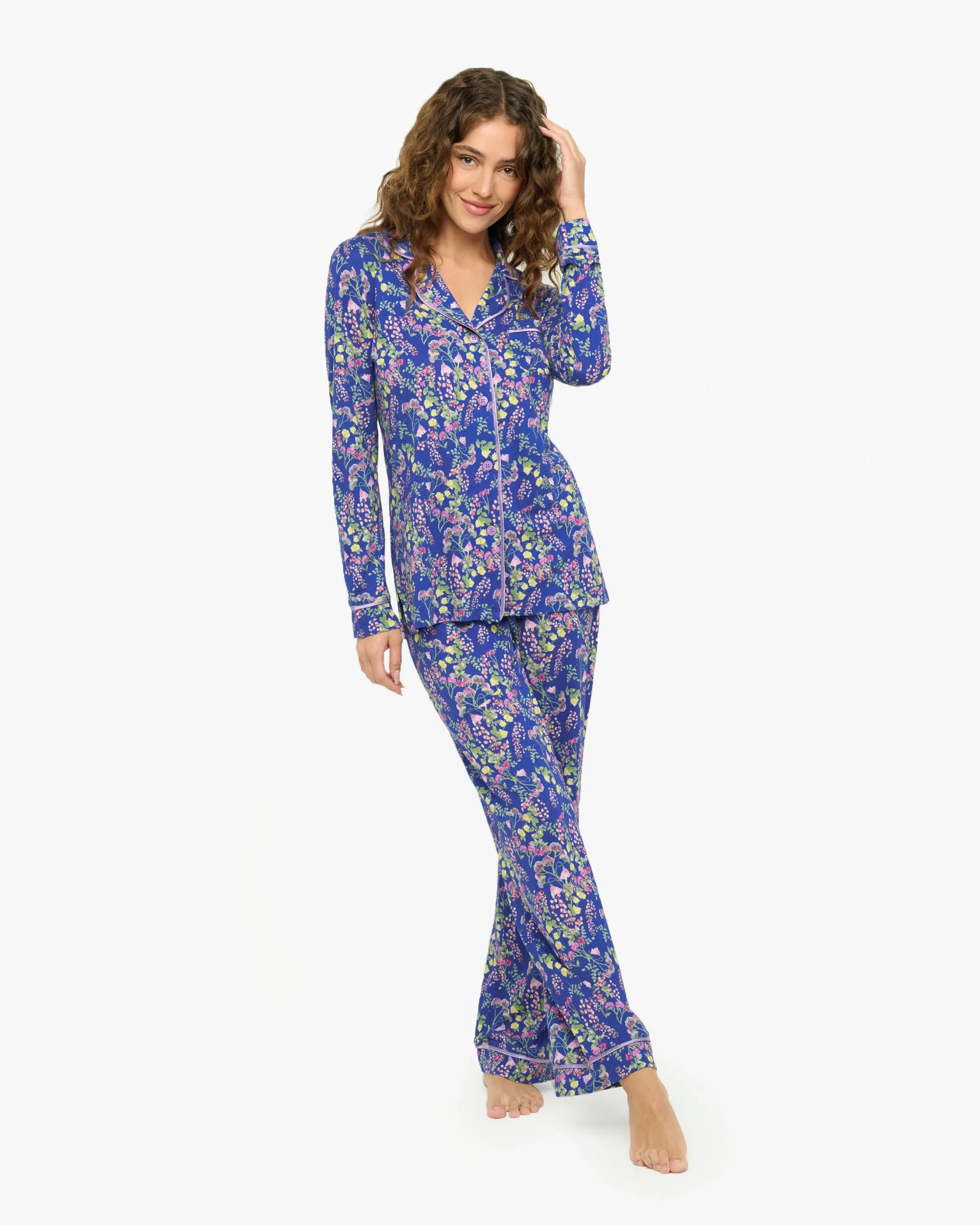 Long Sleeve Top & Pant Pajama Set Cosabella