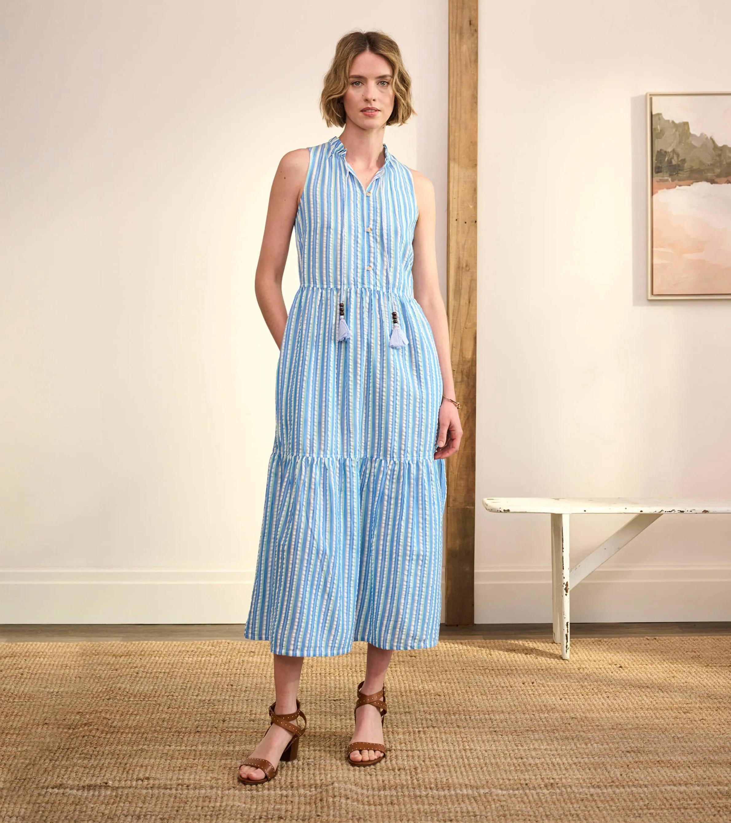 Maggie Sundress - Seersucker -Hatley