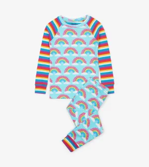 Magical Rainbows Organic Cotton Raglan Pajama Set -Hatley