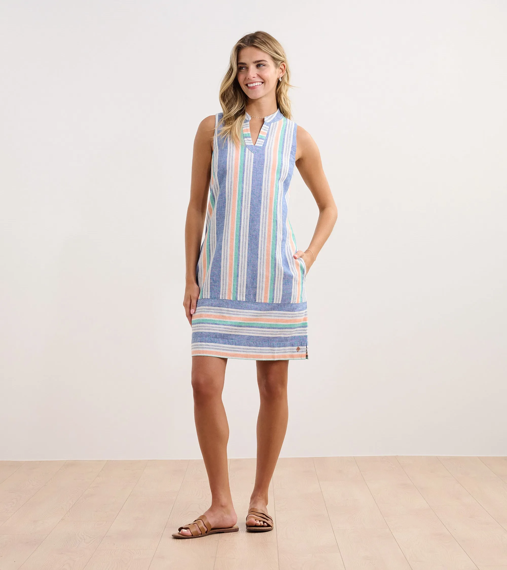 Marin Shift Dress - Dusk Stripes -Hatley