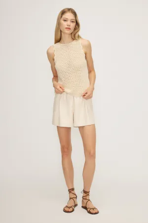 MELISSA NEPTON - MIRALI SLEEVELESS TOP - CREAM - SS25